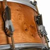 High-quality wooden snare drum with chrome hardware, part of the British Drum Company 'The Archer' s.
