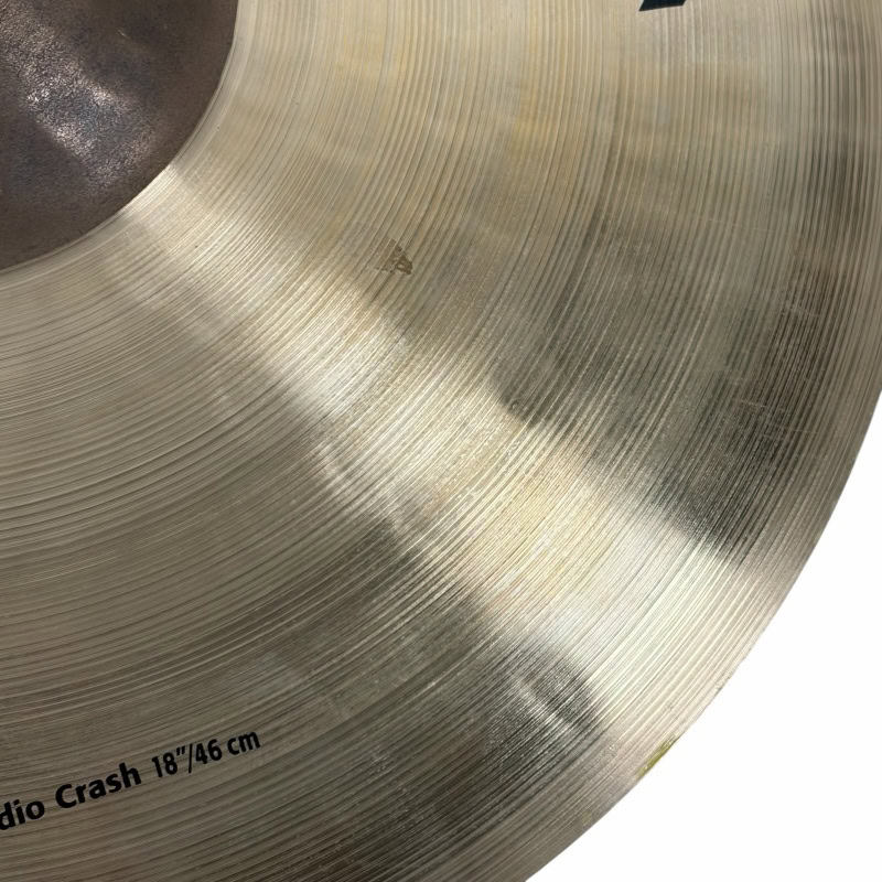 Close-up of a cymbal with Drummers Only logo, highlighting professional drum equipment.