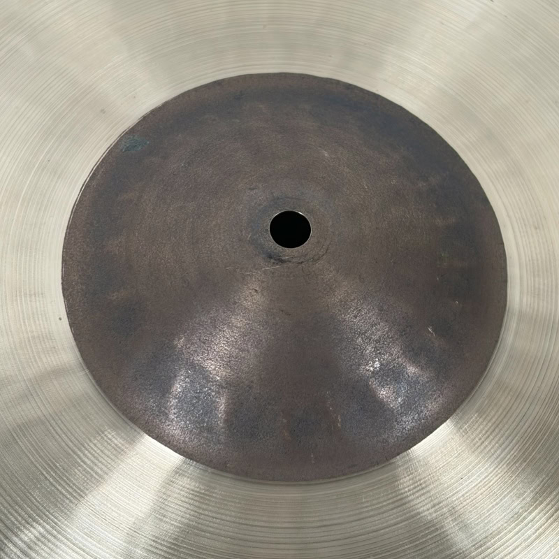Close-up of a professional drum cymbal for drummers and percussionists.
