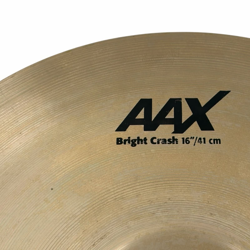 AAX Bright Crash cymbal, 16 inch, ideal for drummers seeking vibrant, cutting sound in their percuss.