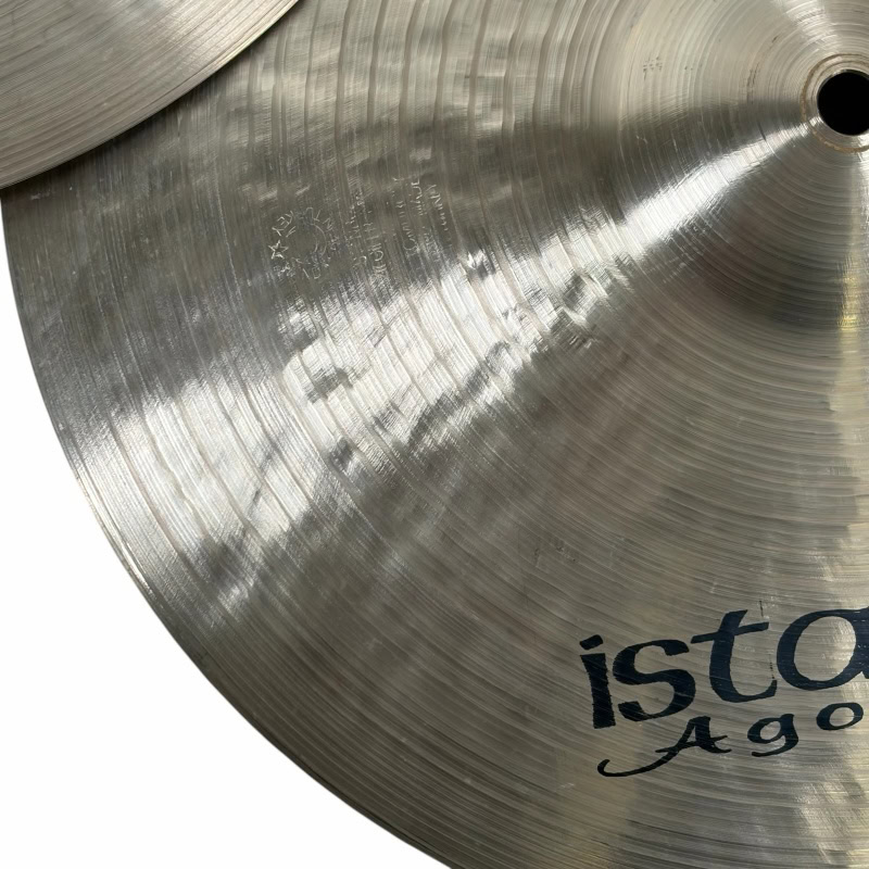 Cymbal with Drummers Only logo, close-up shot of percussion equipment.
