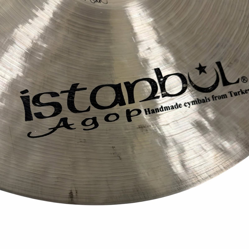Handmade Istanbul Agop cymbal from Turkey, high-quality drum accessory.