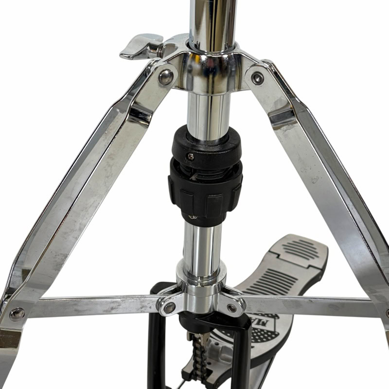 Professional drum pedal stand for drummers, sturdy and adjustable.