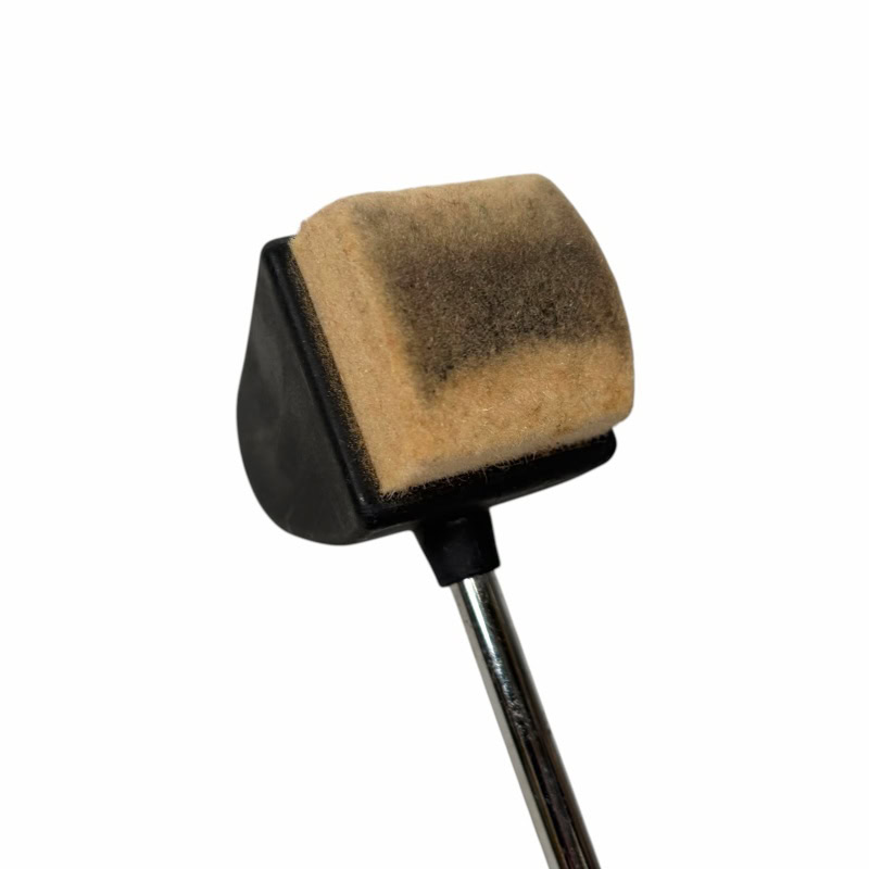 Drumstick cleaning brush for drummers, drum maintenance, and drumstick care.