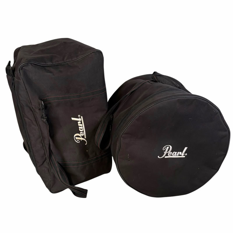 Durable Pearl drum bag set for drummers, ideal for transporting drum gear securely.