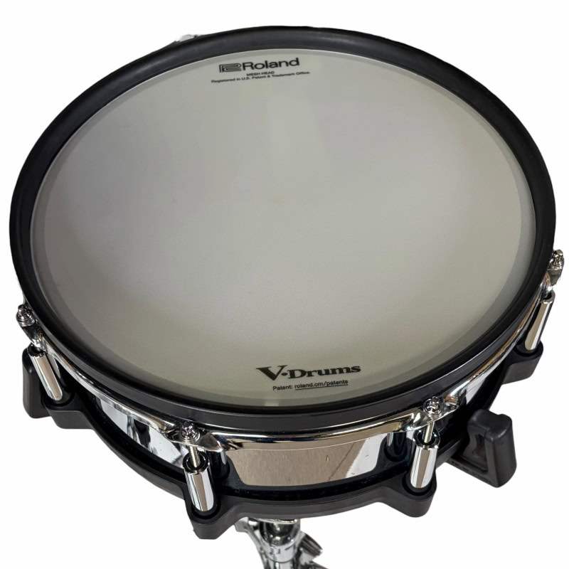 Professional snare drum for drummers, high-quality percussion instrument.