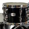 Yamaha black drum kit, professional percussion instrument for drummers. Perfect for studio and stage.