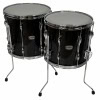Professional black timpani drums for percussionists and drummers. High-quality musical instrument fo.