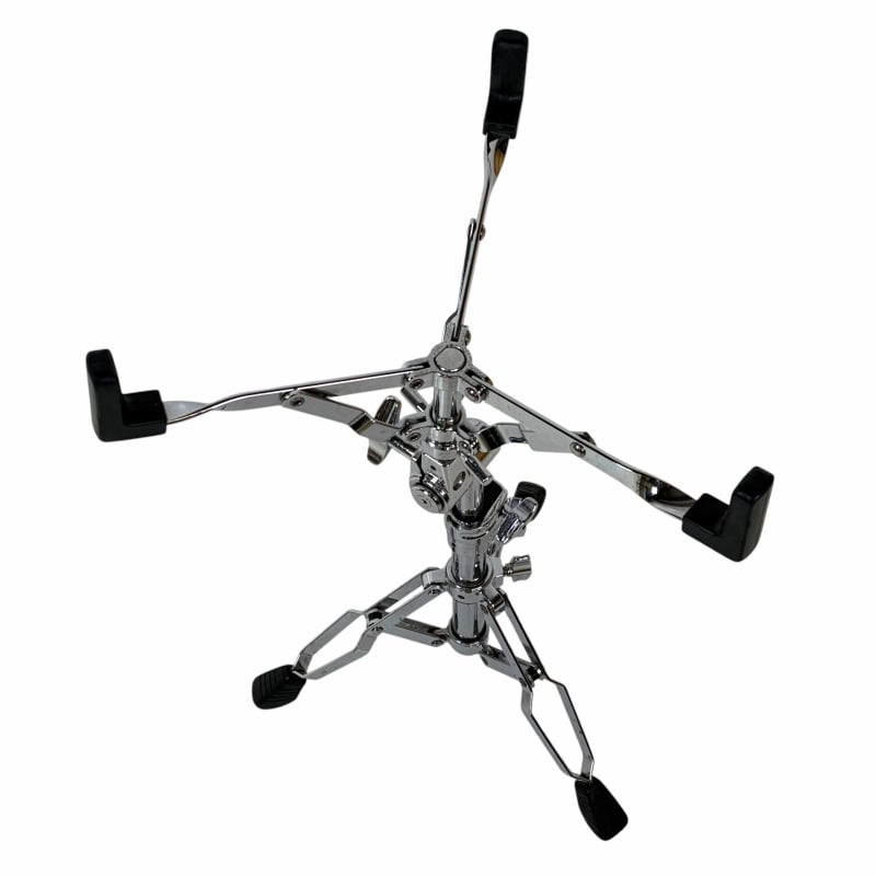 Professional cymbal stand for drummers, adjustable and durable.