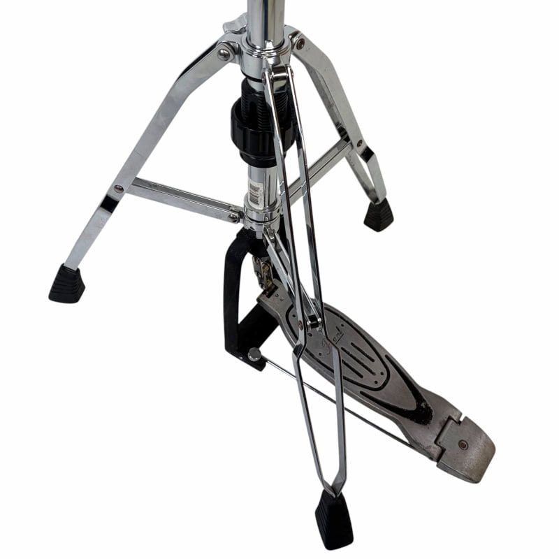 Professional drum pedal stand for drummers, sturdy and adjustable.