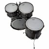 High-Quality Black Drum Set for Professional Drummers.