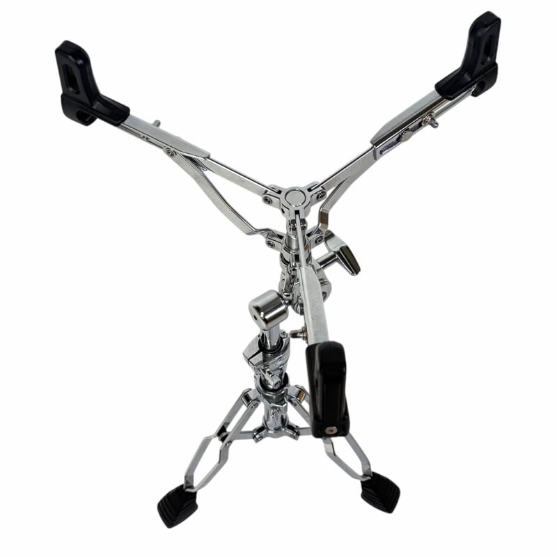 Drum throne stand with adjustable height and sturdy metal construction. Perfect for drummers seeking.