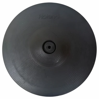 Close-up of a cymbal with Drummers Only logo for percussion enthusiasts.