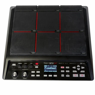 Electronic drum pad for drummers with multiple pads and control features.