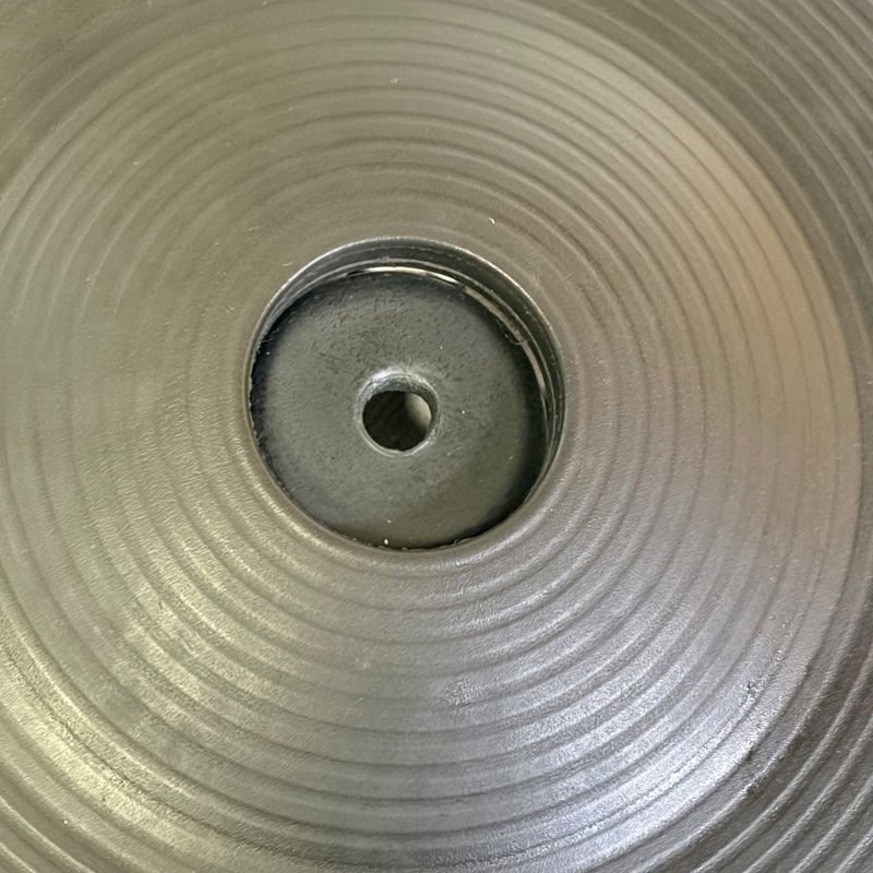 Close-up of a drum practice pad for drummers' training and practice.