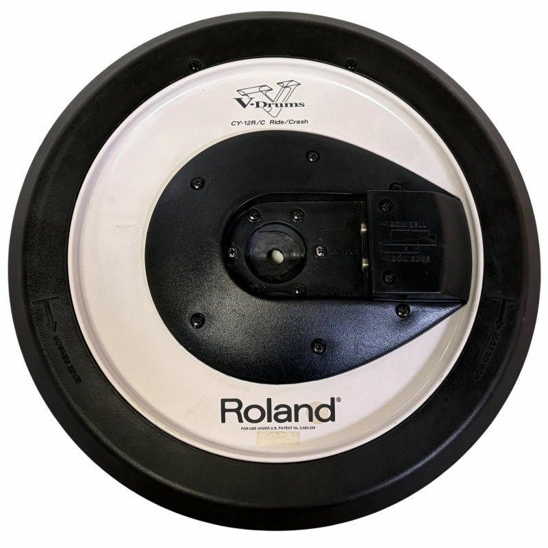Roland electronic drum module for drummers, compact and versatile.