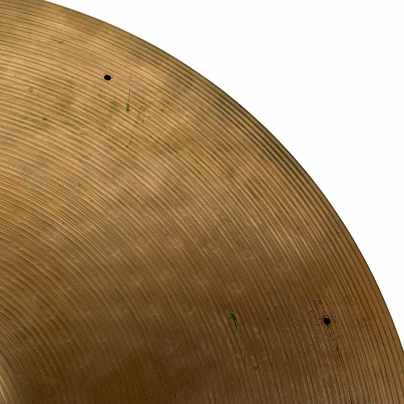 Cymbal close-up showcasing detailed grooves and craftsmanship, ideal for drummers and percussion ins.