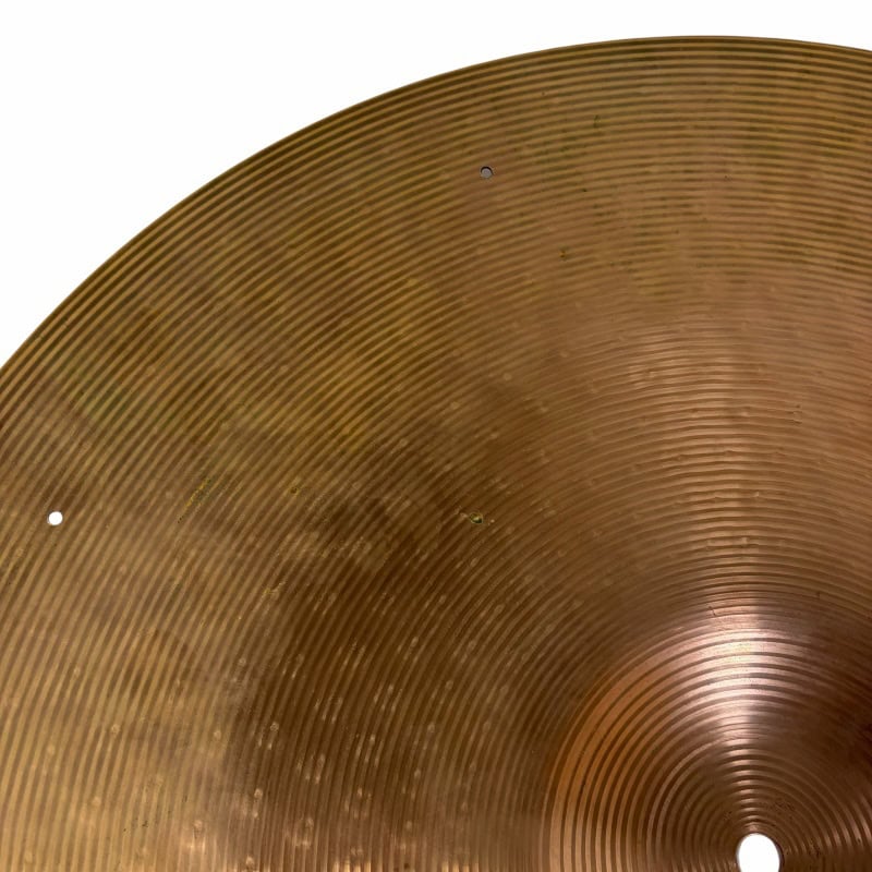 Close-up of a cymbal with Drummers Only logo, highlighting professional drum equipment.