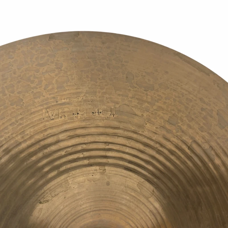 Close-up of a cymbal with Drummers Only logo, musical instrument for drummers.