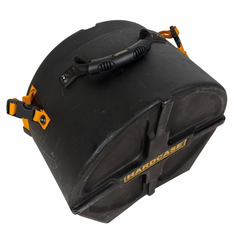 Hardcase drum bag for percussion gear, durable and portable for drummers.