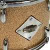 Close-up of a vintage Gretsch USA 3-piece drum shell with sparkle finish.
