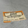 Vintage Gretsch drum shell guarantee label with serial number 50976.