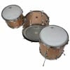 Gretsch USA 3-piece drum shell pack with natural finish and chrome hardware.
