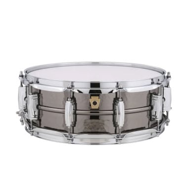 Ludwig Black Beauty 14x5in Hammered Snare Drum for professional drumming.
