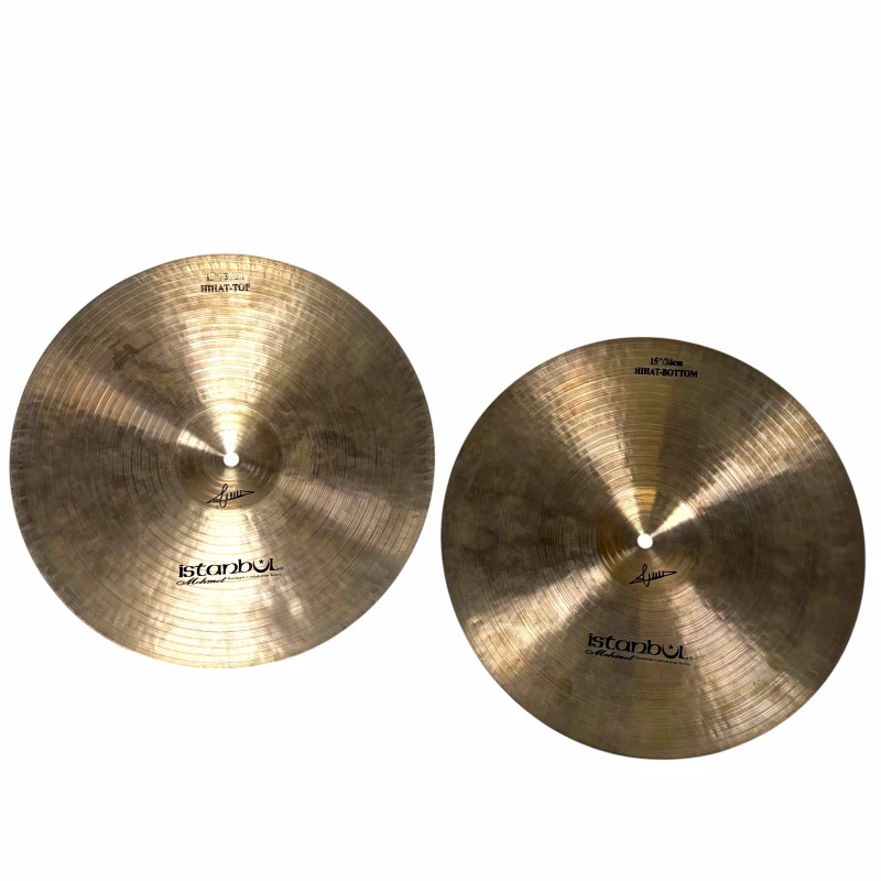 Brass cymbals for drummers, high-quality percussion instruments for professional drum kits.