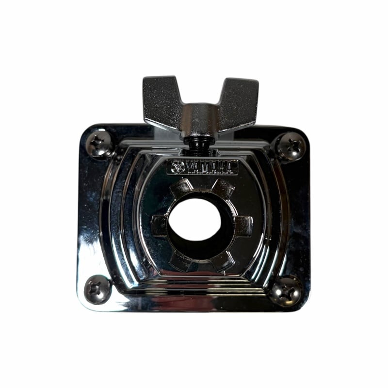 Metal drum hardware mount for drum kits and percussion accessories.