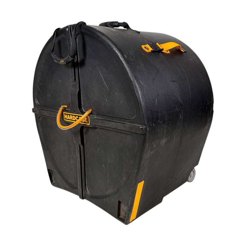 Hard drum case for secure transport and storage of drum kits.
