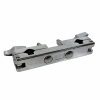 Metal drum hardware component for drum kit setup and stability.