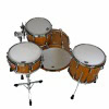 Sonor Vintage Series 20in 4-piece drum shell pack in teak semi gloss.
