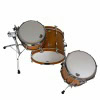 Sonor Vintage Series 20-inch drum shell pack in teak semi-gloss finish.