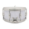 White snare drum for drumming and percussion, high-quality drum equipment.