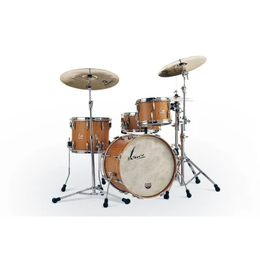 Sonor Vintage Series 20-inch drum shell pack in Teak semi-gloss finish.