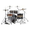 High-quality drum kit with cymbals, snare, and bass for drummers and percussionists. Perfect for pra.
