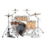 High-quality drum kit with multiple drums and cymbals for professional drummers. Perfect for studio.