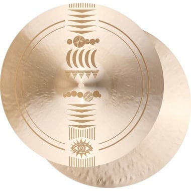 Drummers Only logo engraved on a shiny cymbal surface for drumming enthusiasts.