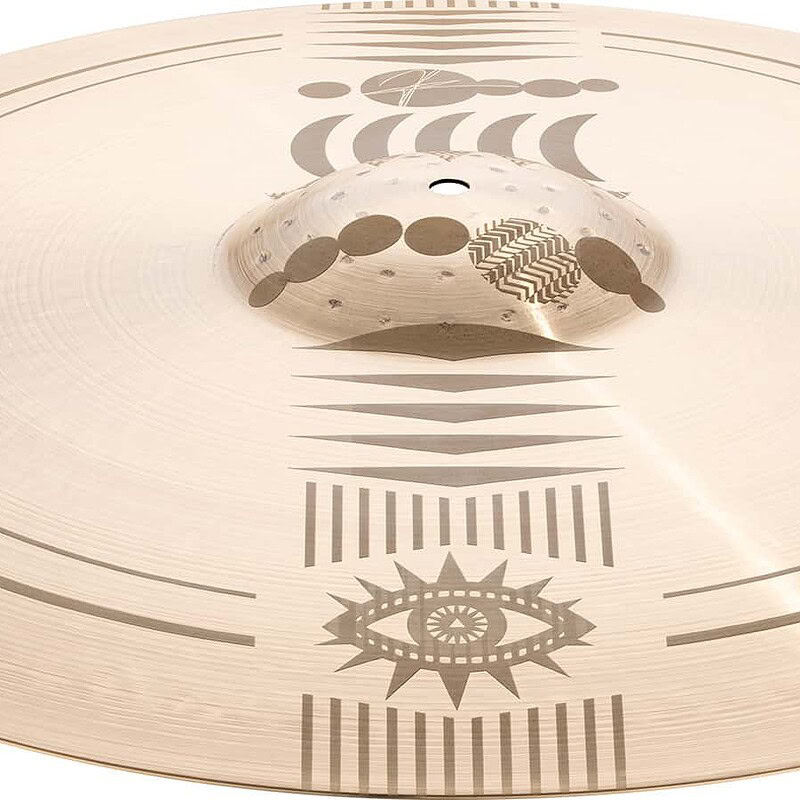 High-quality custom drum head with intricate design for drummers.