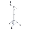 Drum cymbal stand with boom arm and interlock feature for drummers.