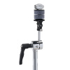 DW 9000X series cymbal stand with interlock and foam padding.