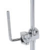 Drum stand for cymbals and toms with adjustable arm and chrome finish.