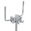 High-quality chrome double tom stand for drum kits from Drummers Only.