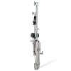 Drum practice pad stand for drummers, adjustable height, sturdy metal construction.