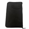 Black drumstick bag for drummers, portable and durable storage solution.
