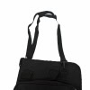 Black drumstick bag with adjustable strap for drummers.