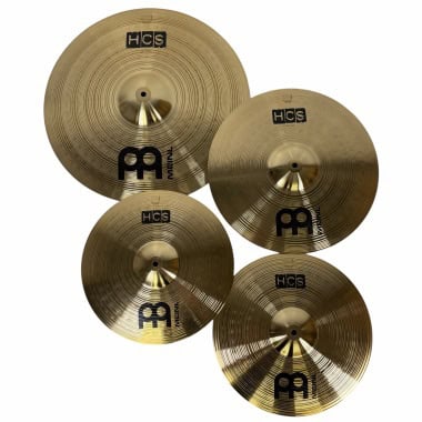 HCS cymbals set for drummers, high-quality percussion instruments for drum kits.
