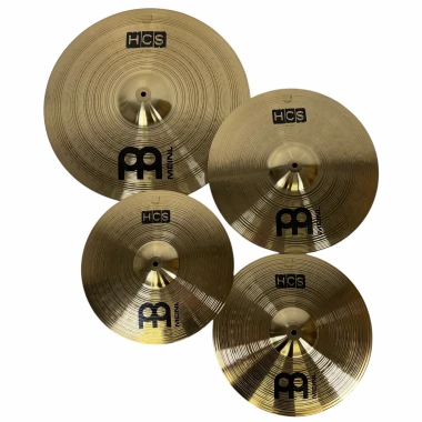 HCS cymbals set for drummers, high-quality percussion instruments for drum kits.