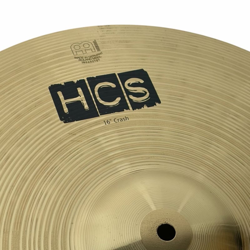 HCS 16-inch crash cymbal for drummers, ideal for drum kits and percussion setups. Perfect for enhanc.